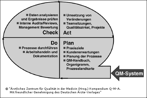 Abb. 2.5: Der PDCAZyklus strukturiert das QM-System