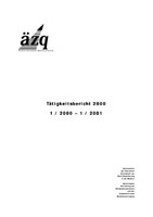 Tätigkeitsbericht 2000